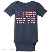 Defund The FBI American Flag Republican Baby Bodysuit thumb 0