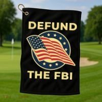 Defund The FBI Conservative Golf Towel thumb 1