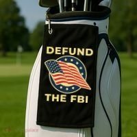 Defund The FBI Conservative Golf Towel thumb 2