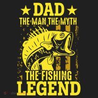 Dad The Fishing Legend Women's Sweatshirt thumb 2