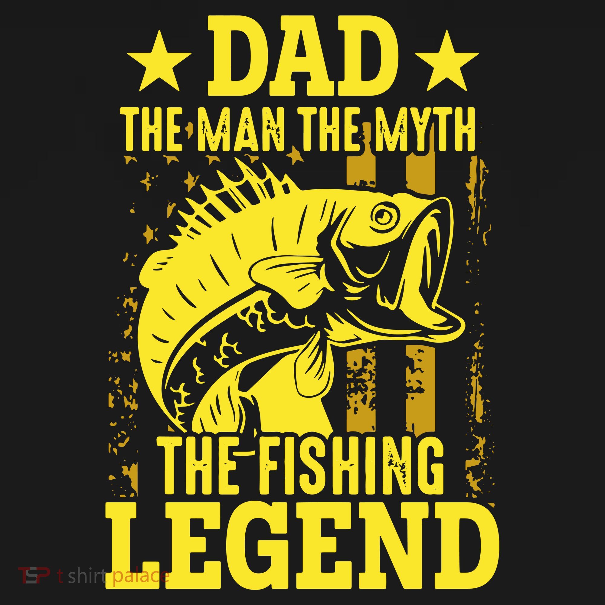 Dad The Fishing Legend Doggie Tank