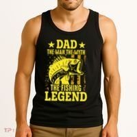 Dad The Fishing Legend Tank Top thumb 3