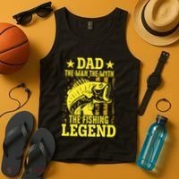 Dad The Fishing Legend Tank Top thumb 4
