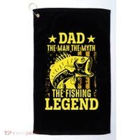 Dad The Fishing Legend Golf Towel thumb 0