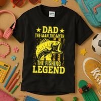 Dad The Fishing Legend Kids T-Shirt thumb 3