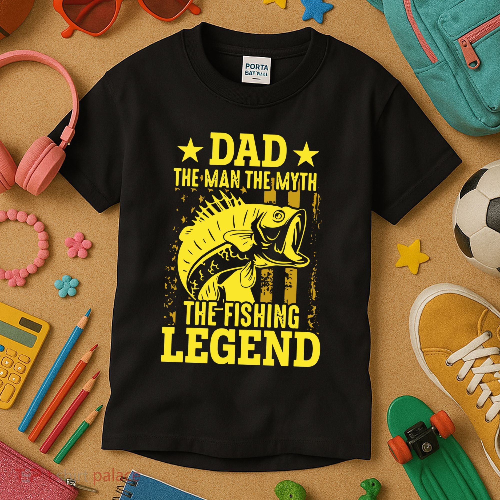 Dad The Fishing Legend Kids T-Shirt