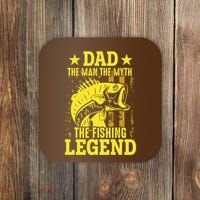 Dad The Fishing Legend Coaster thumb 0