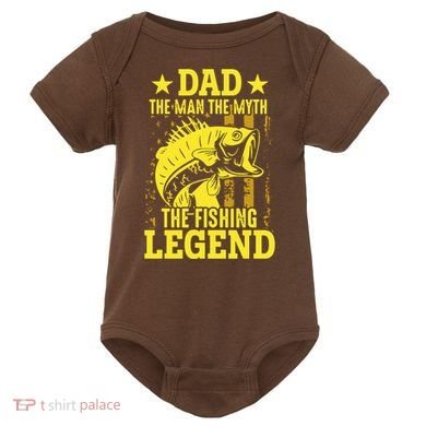 Dad The Fishing Legend Baby Bodysuit