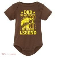 Dad The Fishing Legend Baby Bodysuit thumb 0