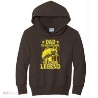 Dad The Fishing Legend Kids Hoodie thumb 0