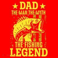Dad The Fishing Legend Santa Hat thumb 1