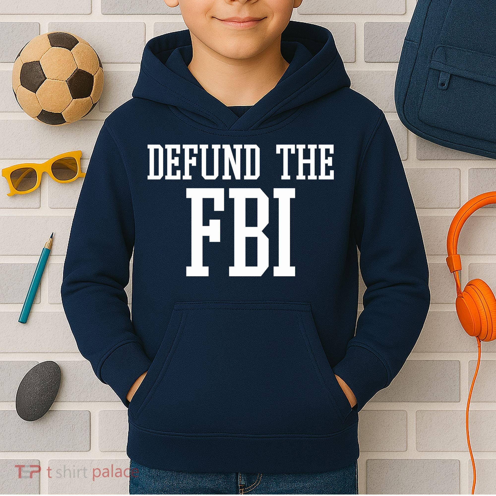 Defund The FBI Civil Rights Kids Hoodie