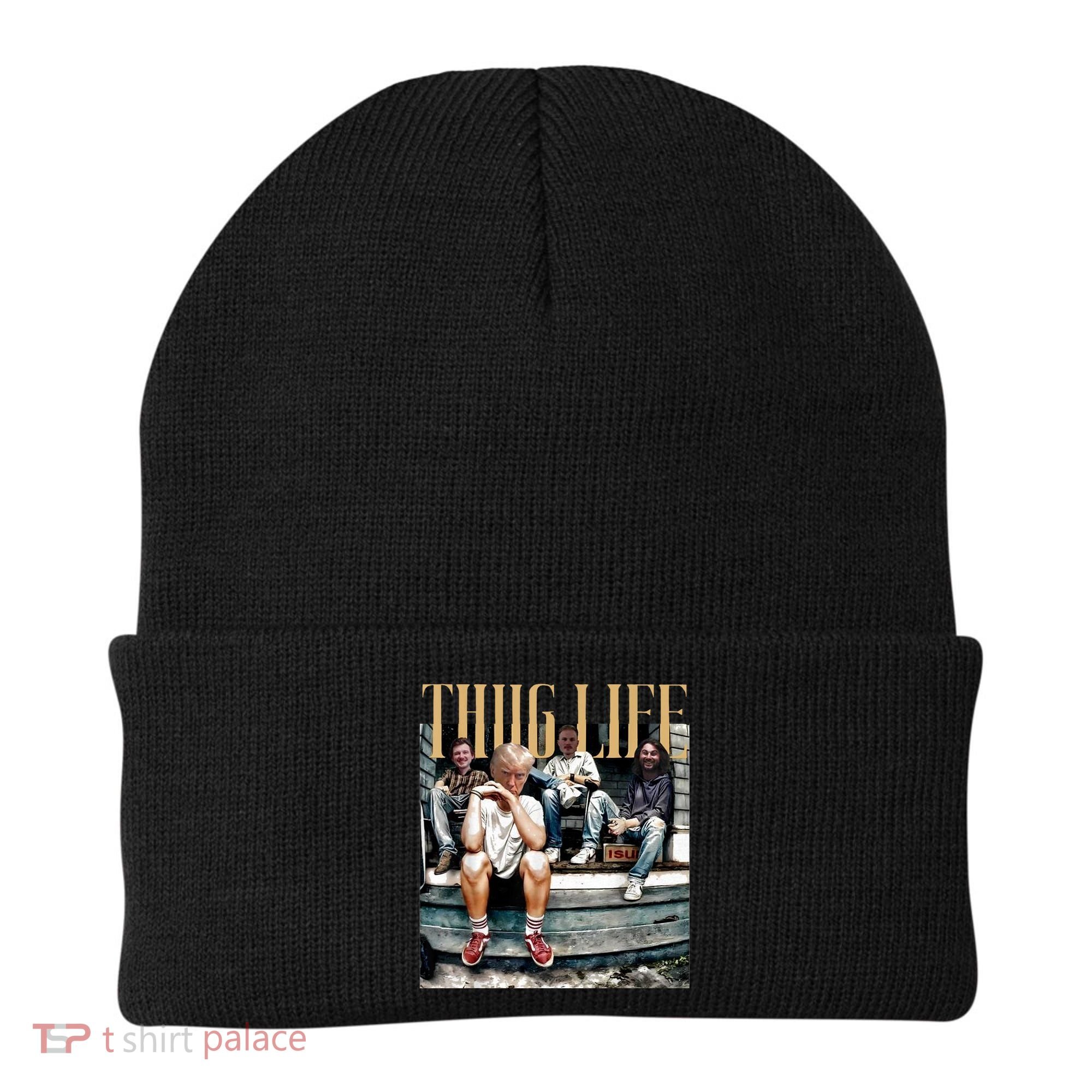 Donald Trump Friends Thug Life Beanie