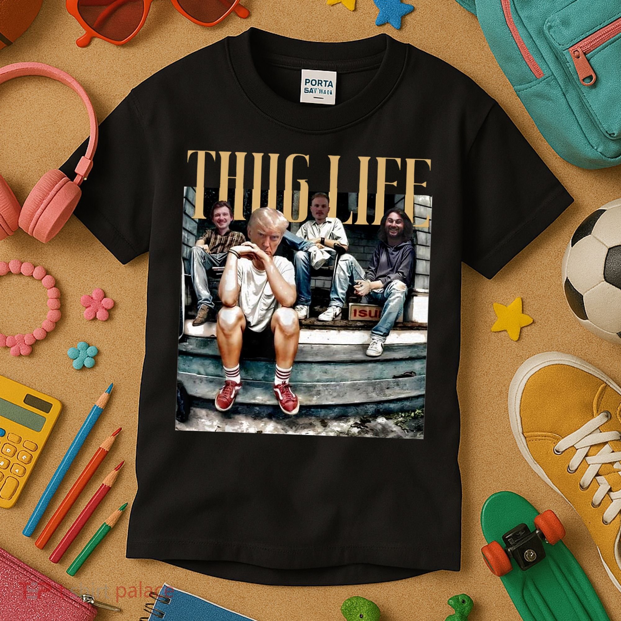 Donald Trump Friends Thug Life Kids T-Shirt