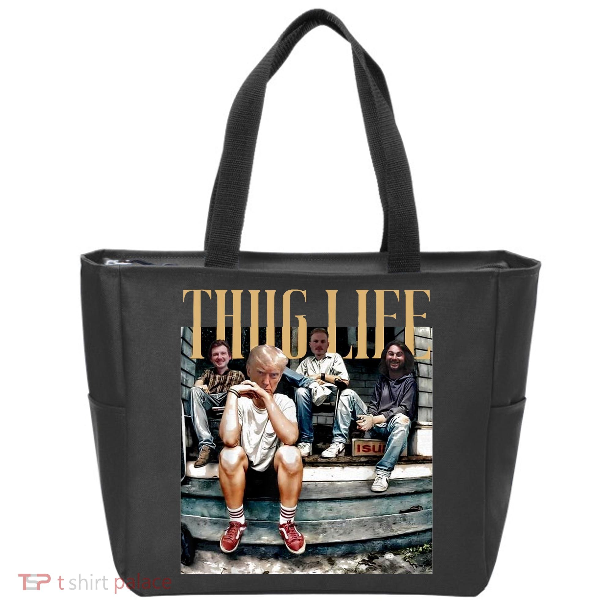 Donald Trump Friends Thug Life Tote Bag