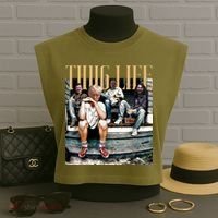 Donald Trump Friends Thug Life Garment-Dyed Women's Muscle Tee thumb 3