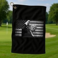 Donald Trump Fight For Freedom Golf Towel thumb 1