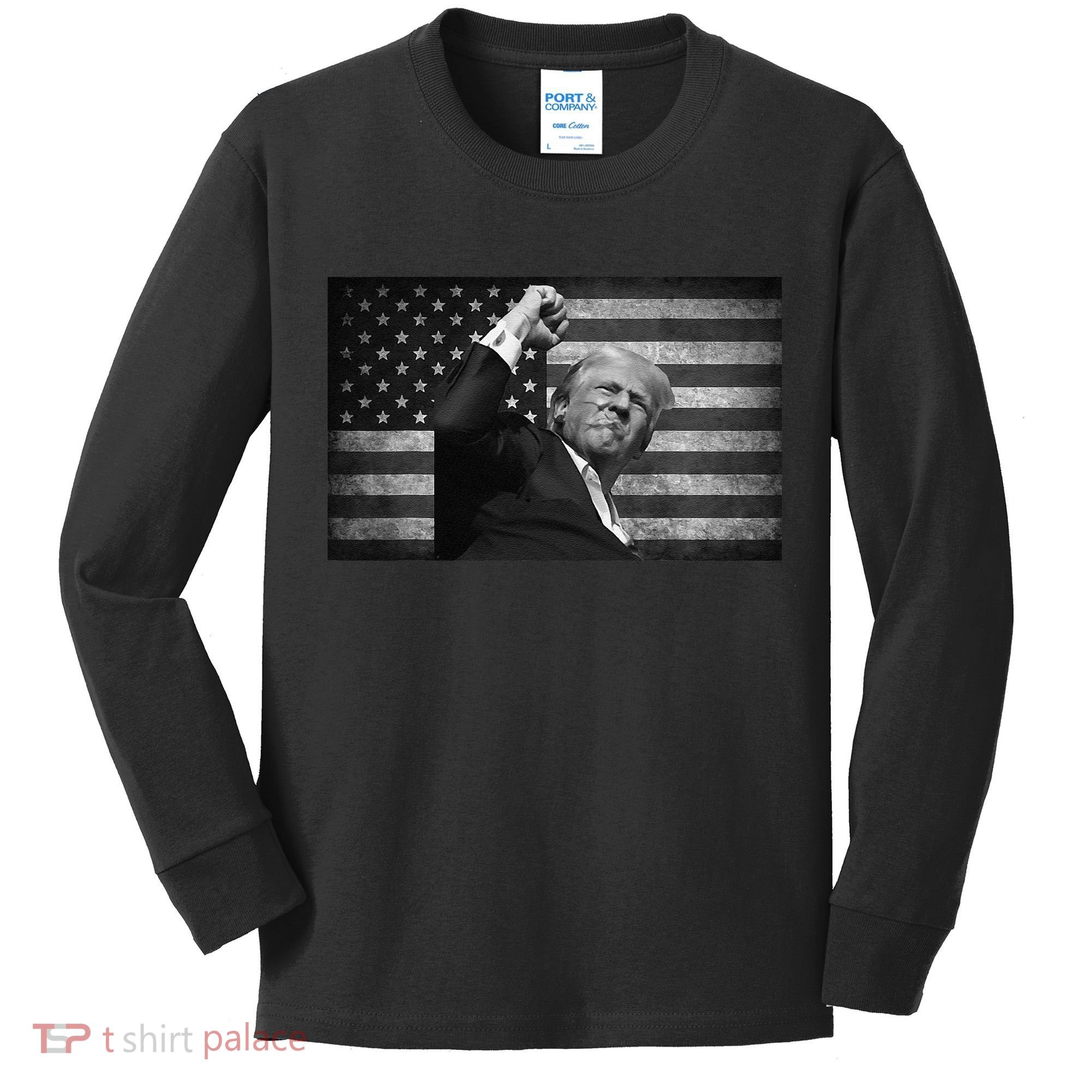 Donald Trump Fight For Freedom Kids Long Sleeve Shirt