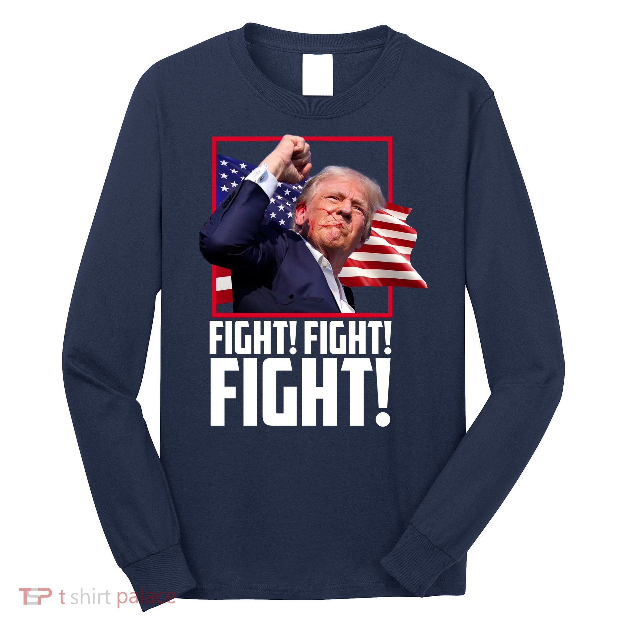 Donald Trump Fight Usa Pennsylvania Election Long Sleeve Shirt