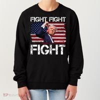 Donald Trump Fight Fight Fight Women's Sweatshirt thumb 0