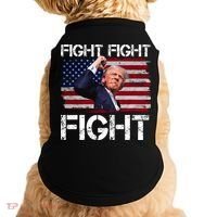Donald Trump Fight Fight Fight Doggie Tank thumb 0
