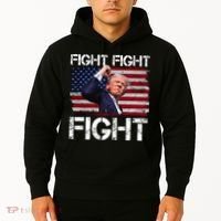 Donald Trump Fight Fight Fight Hoodie thumb 2