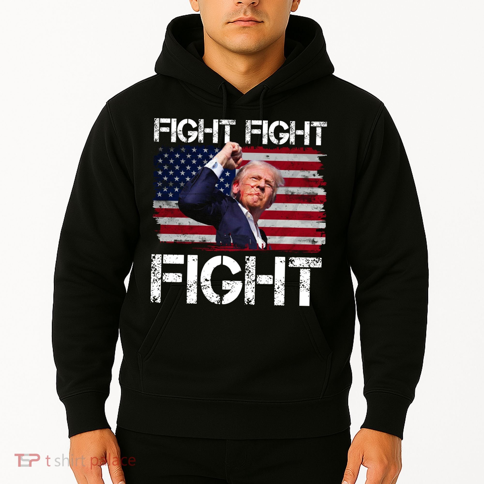Donald Trump Fight Fight Fight Hoodie