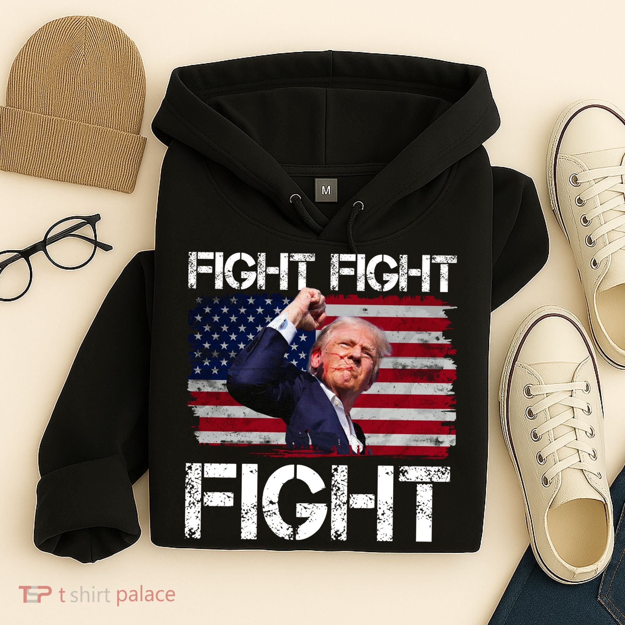 Donald Trump Fight Fight Fight Hoodie