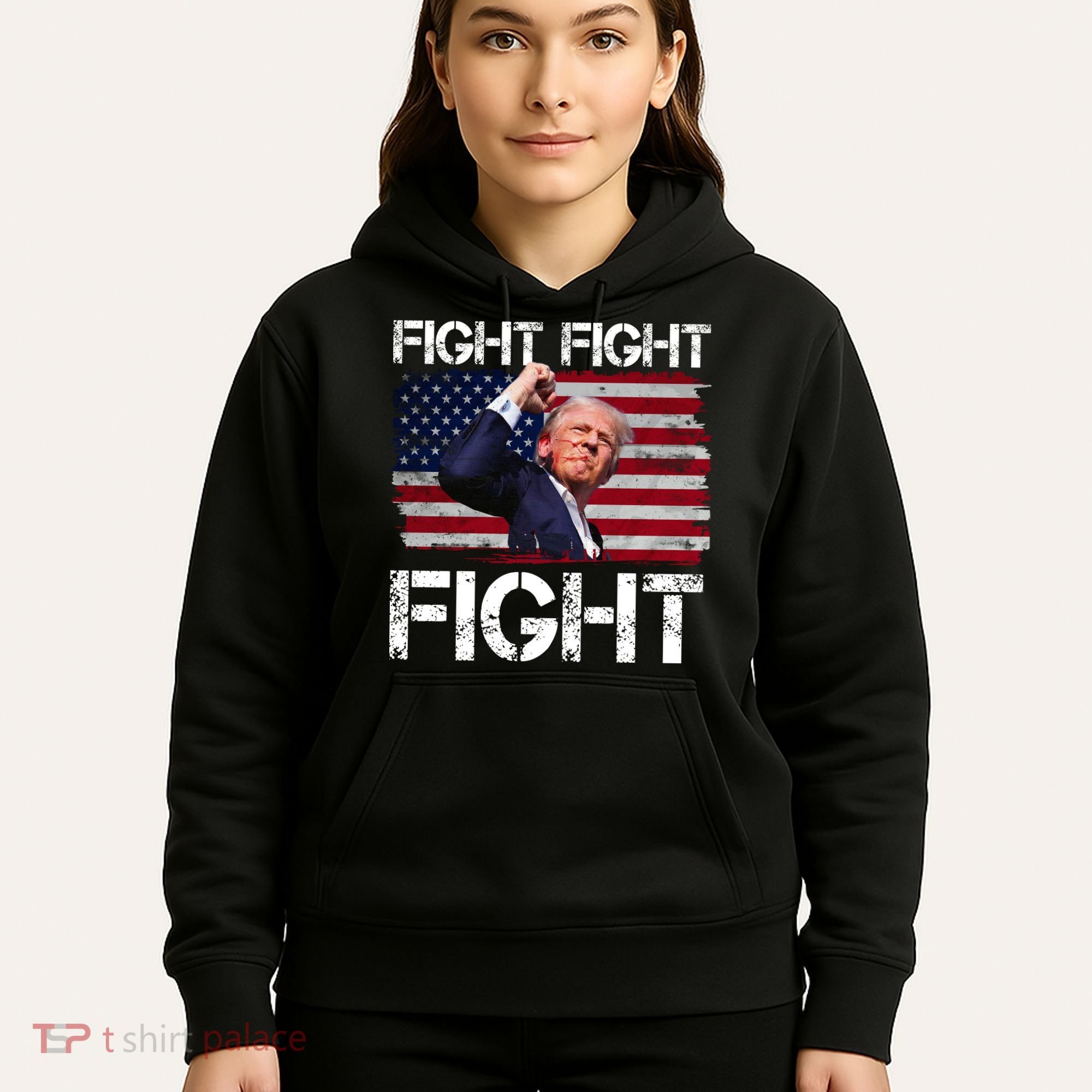 Donald Trump Fight Fight Fight Hoodie