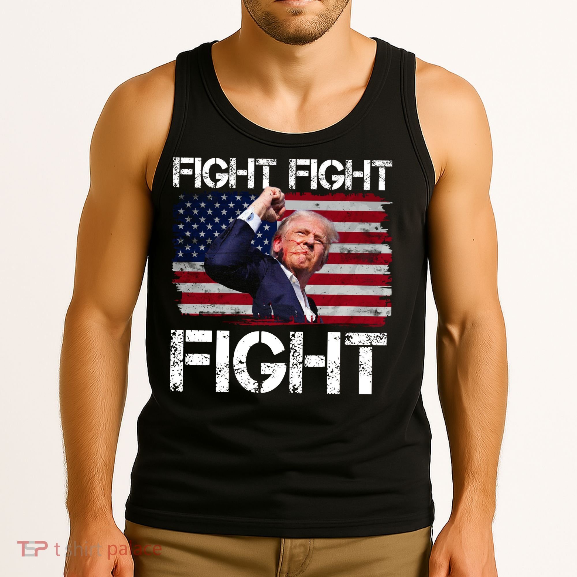 Donald Trump Fight Fight Fight Tank Top