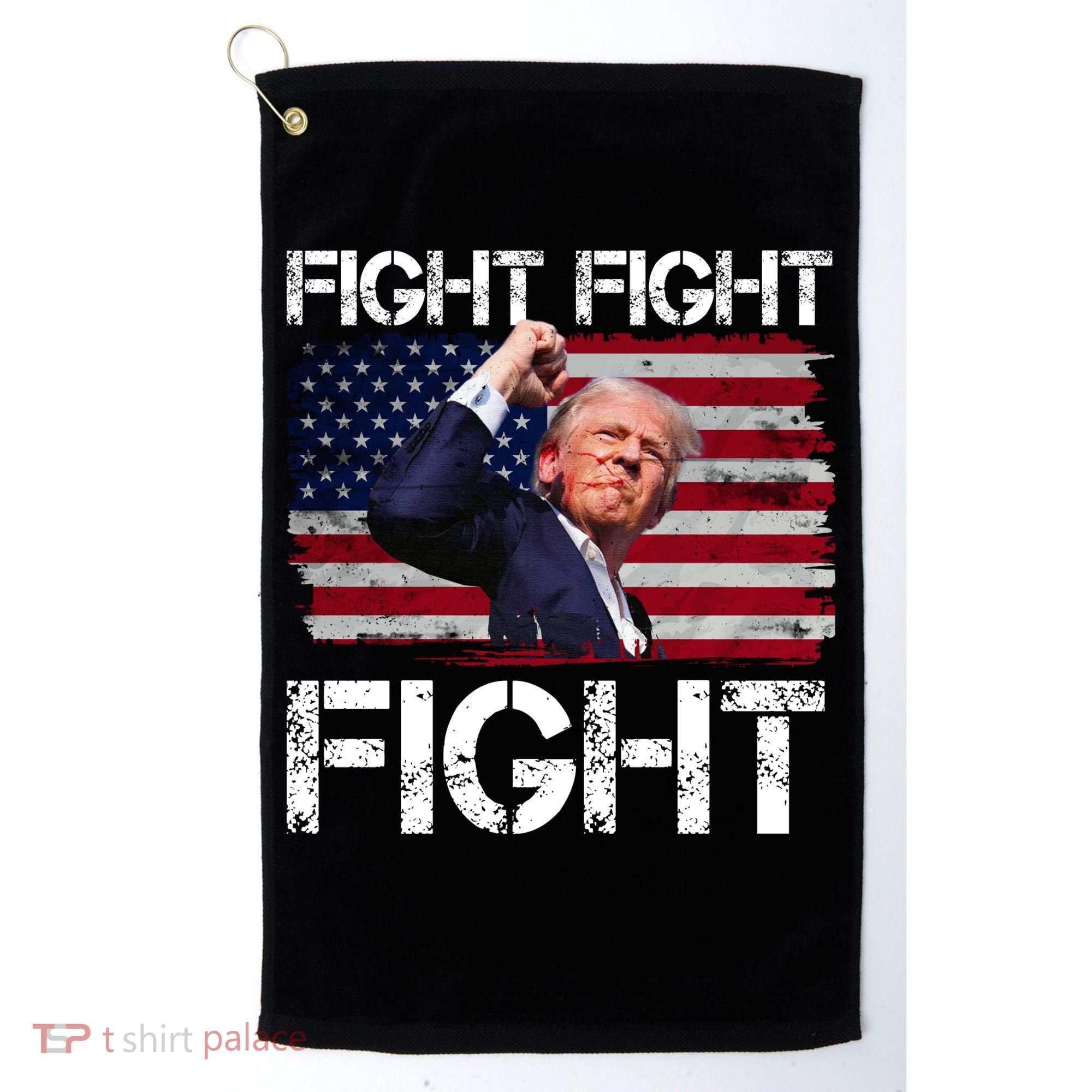Donald Trump Fight Fight Fight Golf Towel