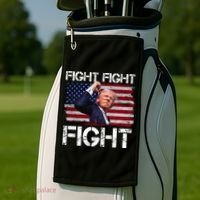 Donald Trump Fight Fight Fight Golf Towel thumb 2