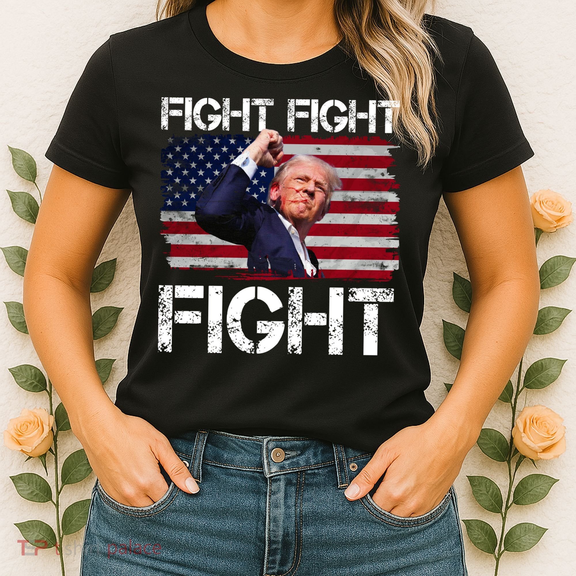 Donald Trump Fight Fight Fight Women's T-Shirt
