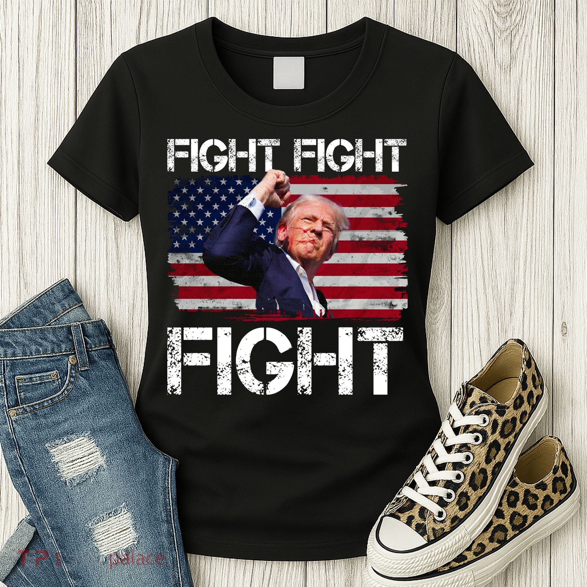 Donald Trump Fight Fight Fight Women's T-Shirt