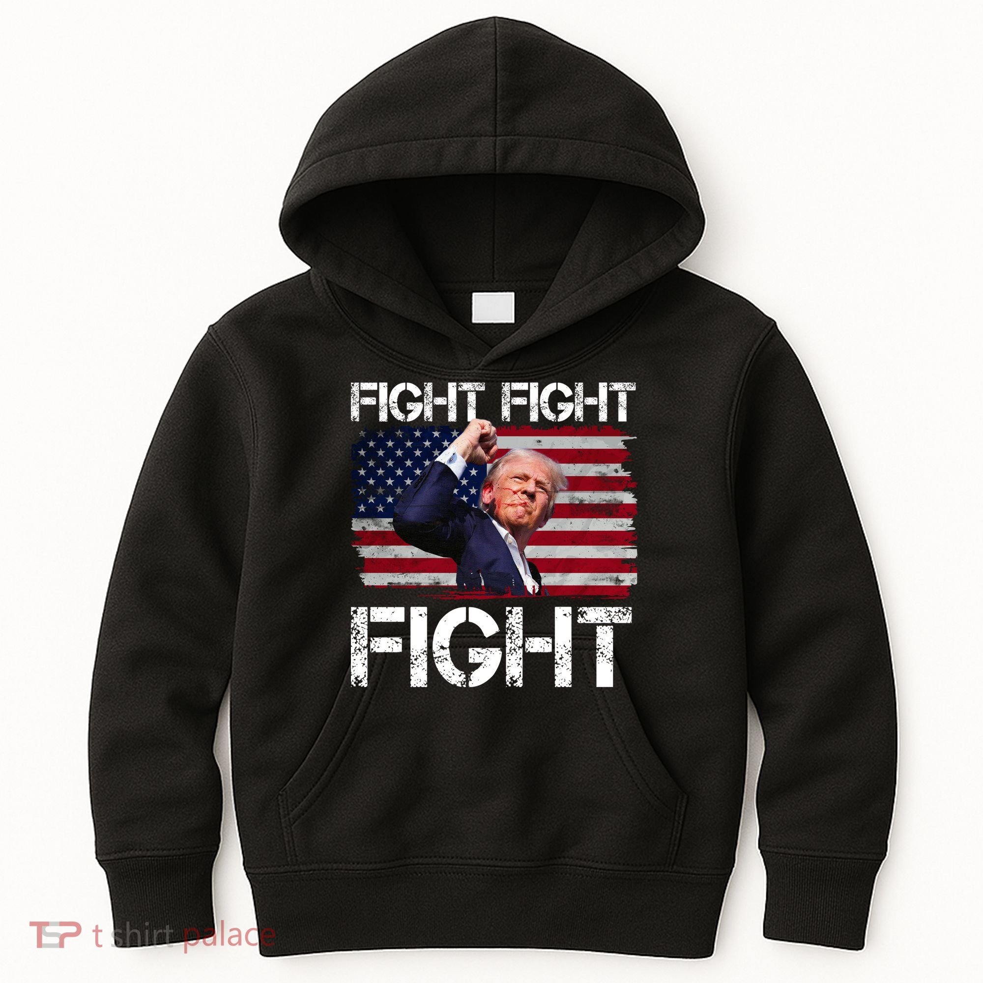 Donald Trump Fight Fight Fight Kids Hoodie