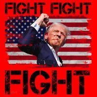 Donald Trump Fight Fight Fight Santa Hat thumb 1