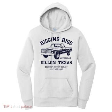 Dillon Texas Friday Night Football Player Fan Riggins Rigs Women's Hoodie