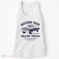 Dillon Texas Friday Night Football Player Fan Riggins Rigs Women's Tank Top thumb 0
