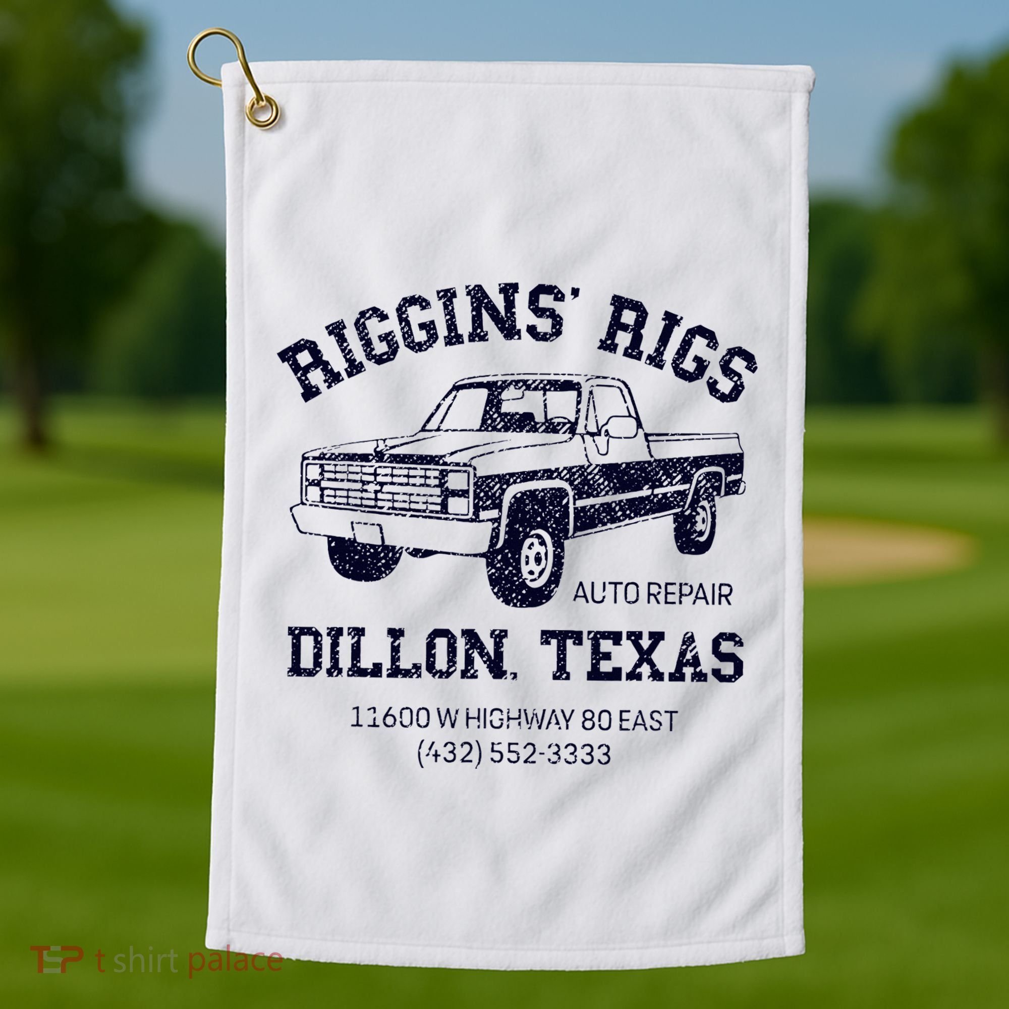 Dillon Texas Friday Night Football Player Fan Riggins Rigs Golf Towel