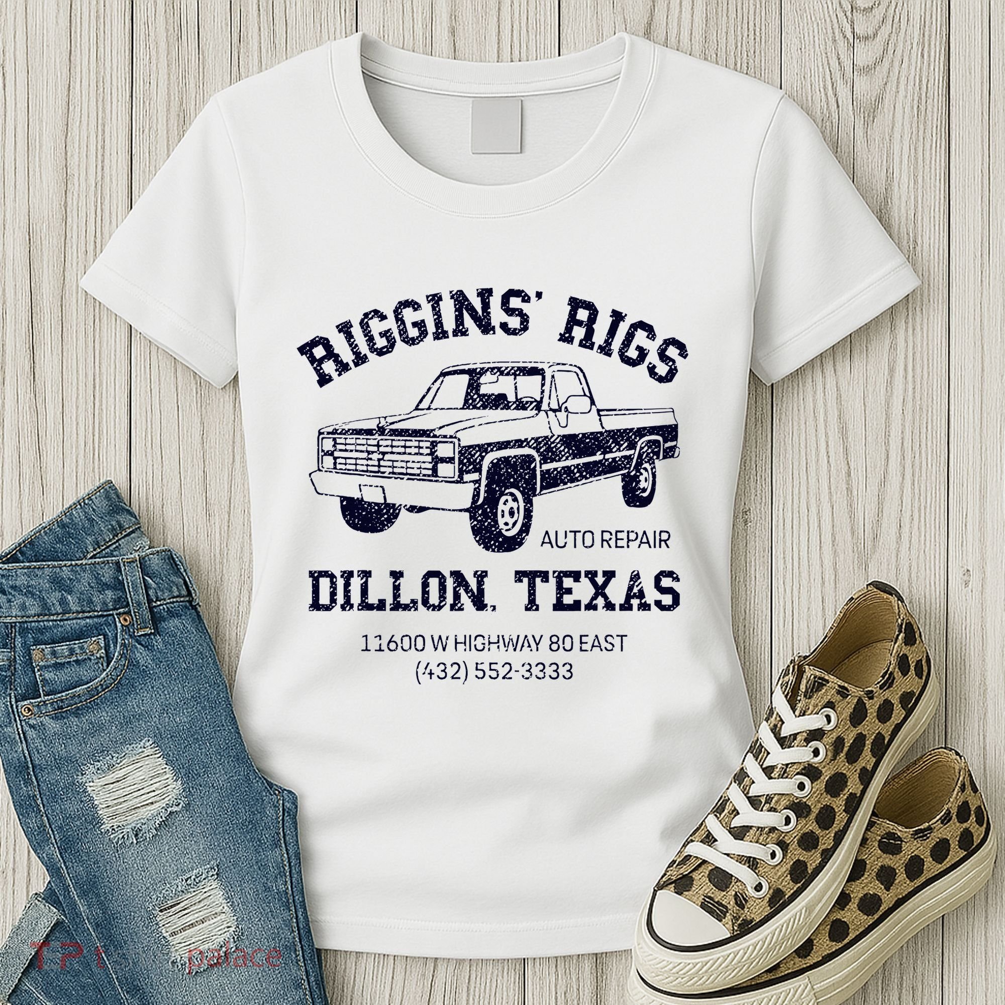 Dillon Texas Friday Night Football Player Fan Riggins Rigs Women's T-Shirt
