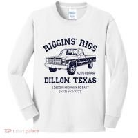 Dillon Texas Friday Night Football Player Fan Riggins Rigs Kids Long Sleeve Shirt thumb 0