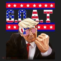 Donald Trump Goat Women's Sweatshirt thumb 2