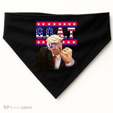 Donald Trump Goat USA-Made Doggie Bandana