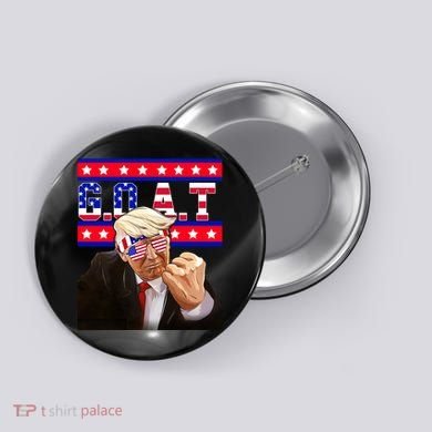 Donald Trump Goat Button