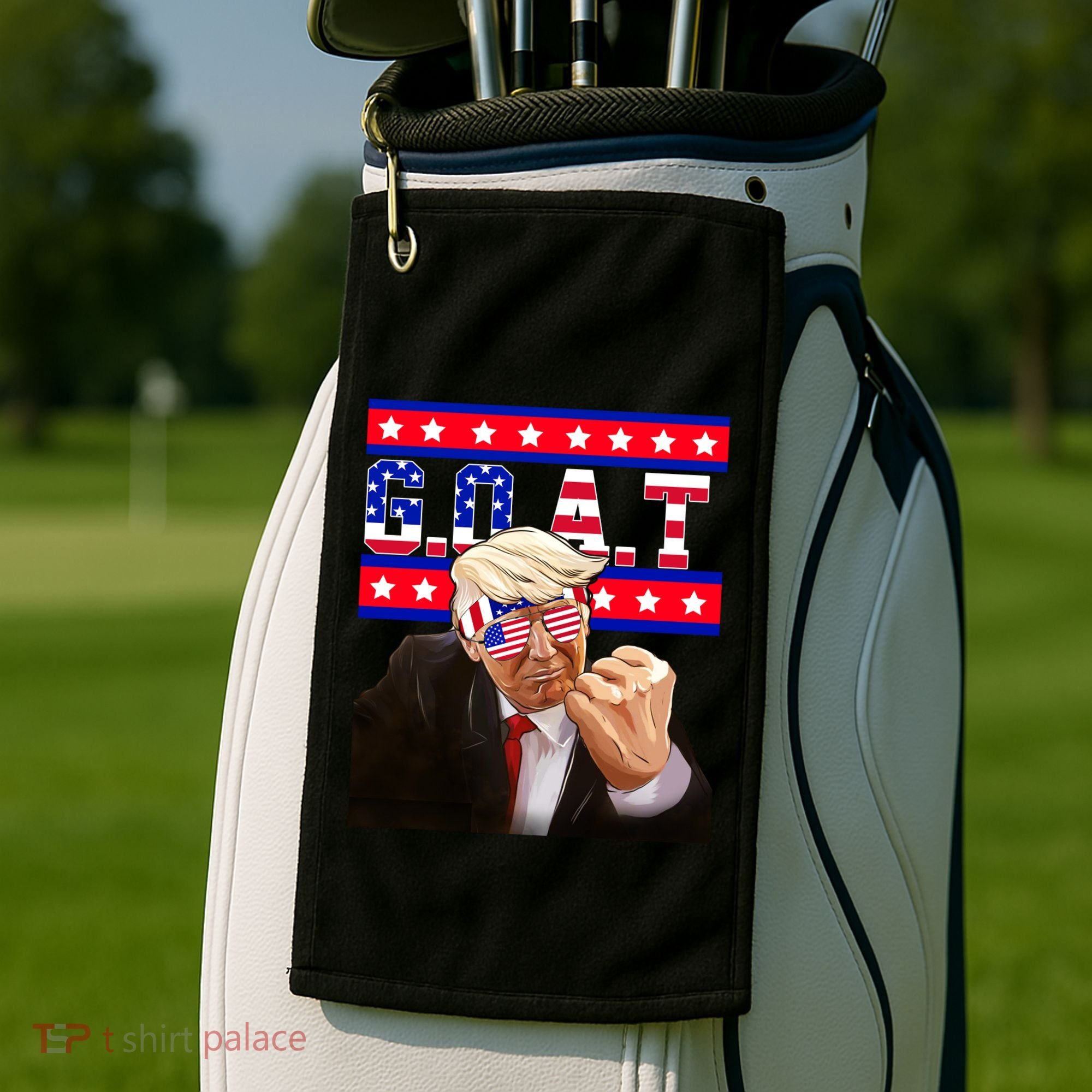 Donald Trump Goat Golf Towel