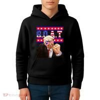 Donald Trump Goat Kids Hoodie thumb 4
