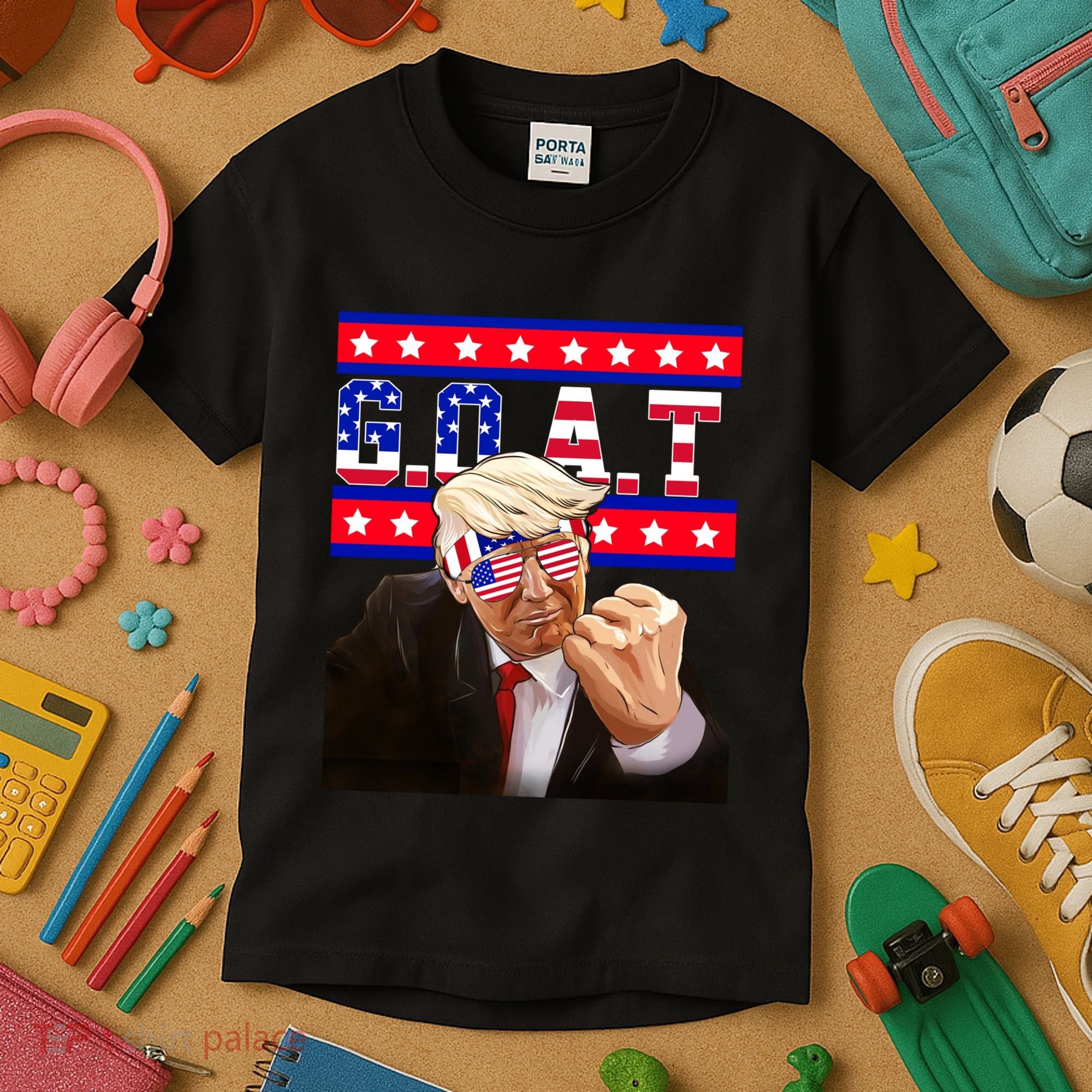 Donald Trump Goat Kids T-Shirt