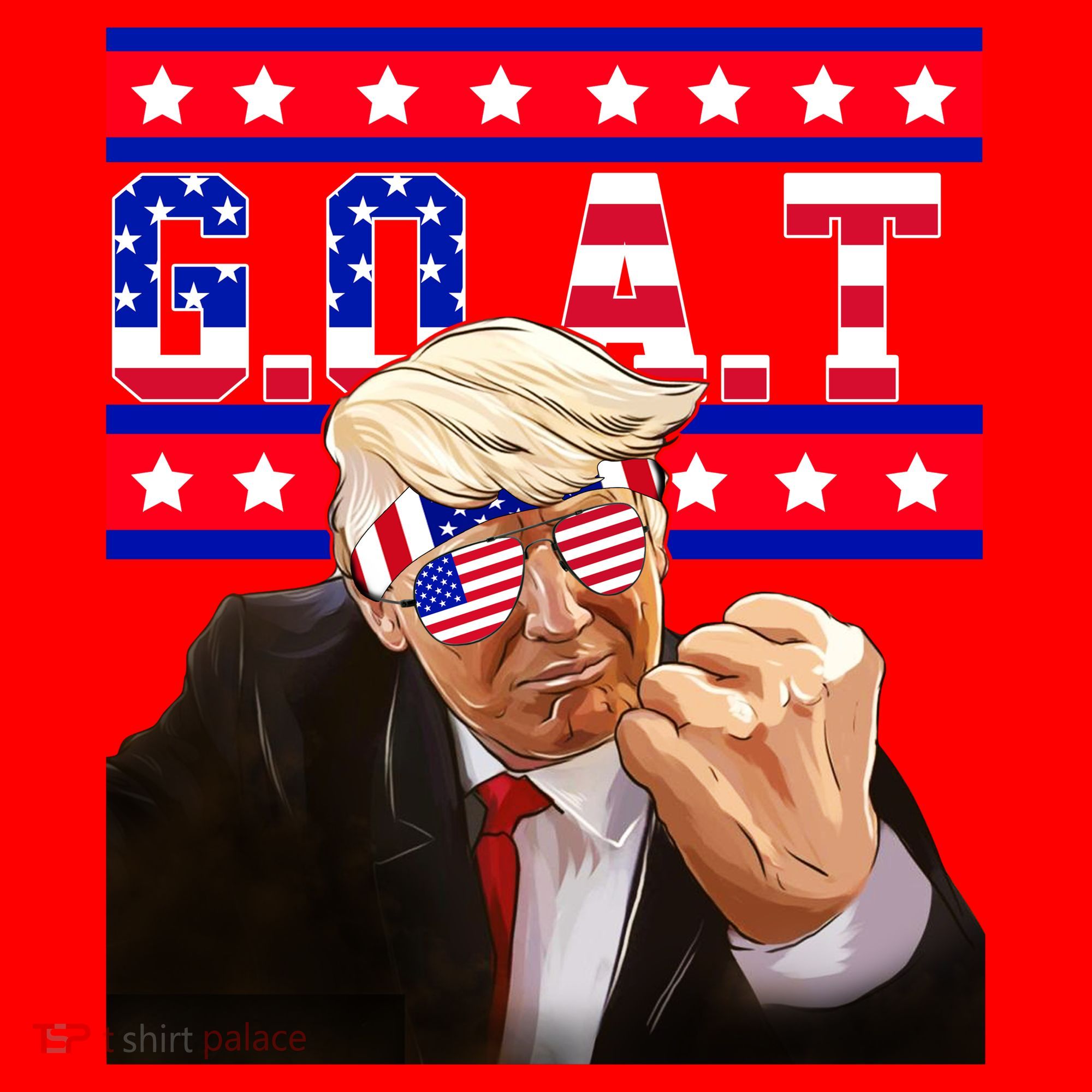 Donald Trump Goat Santa Hat