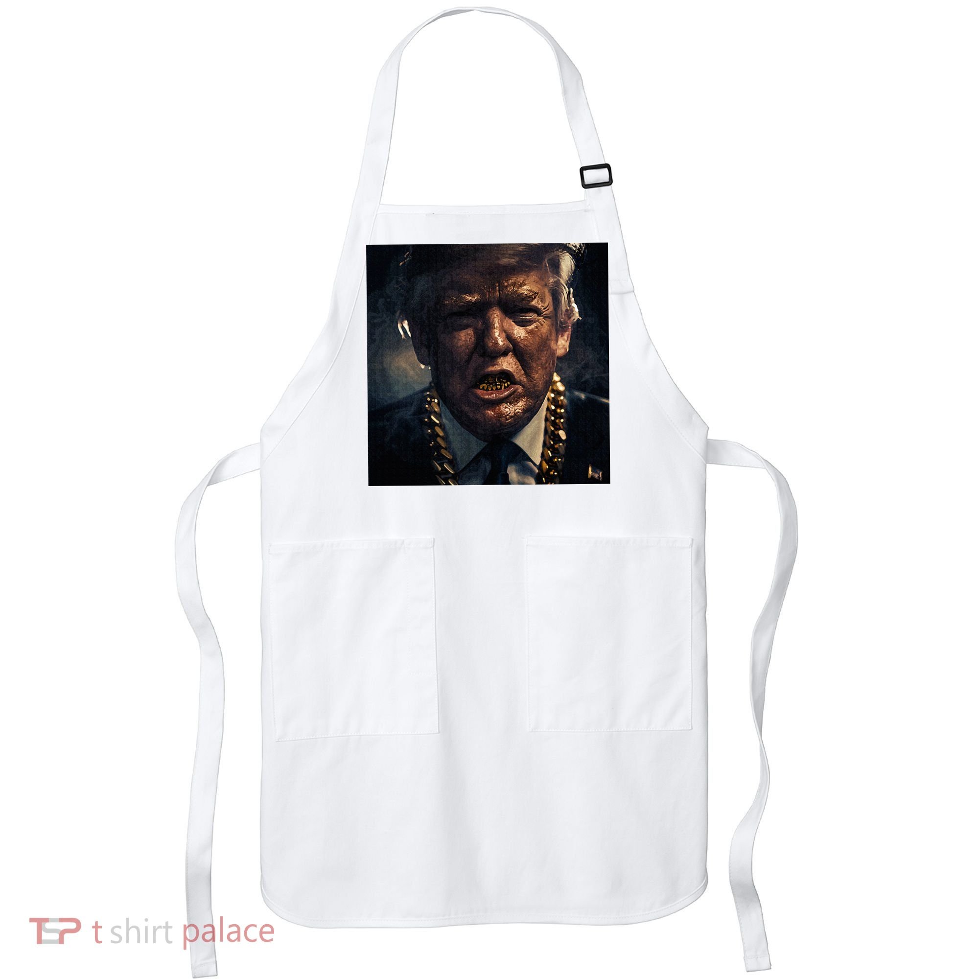 Donald Trump Gold Grillz Apron