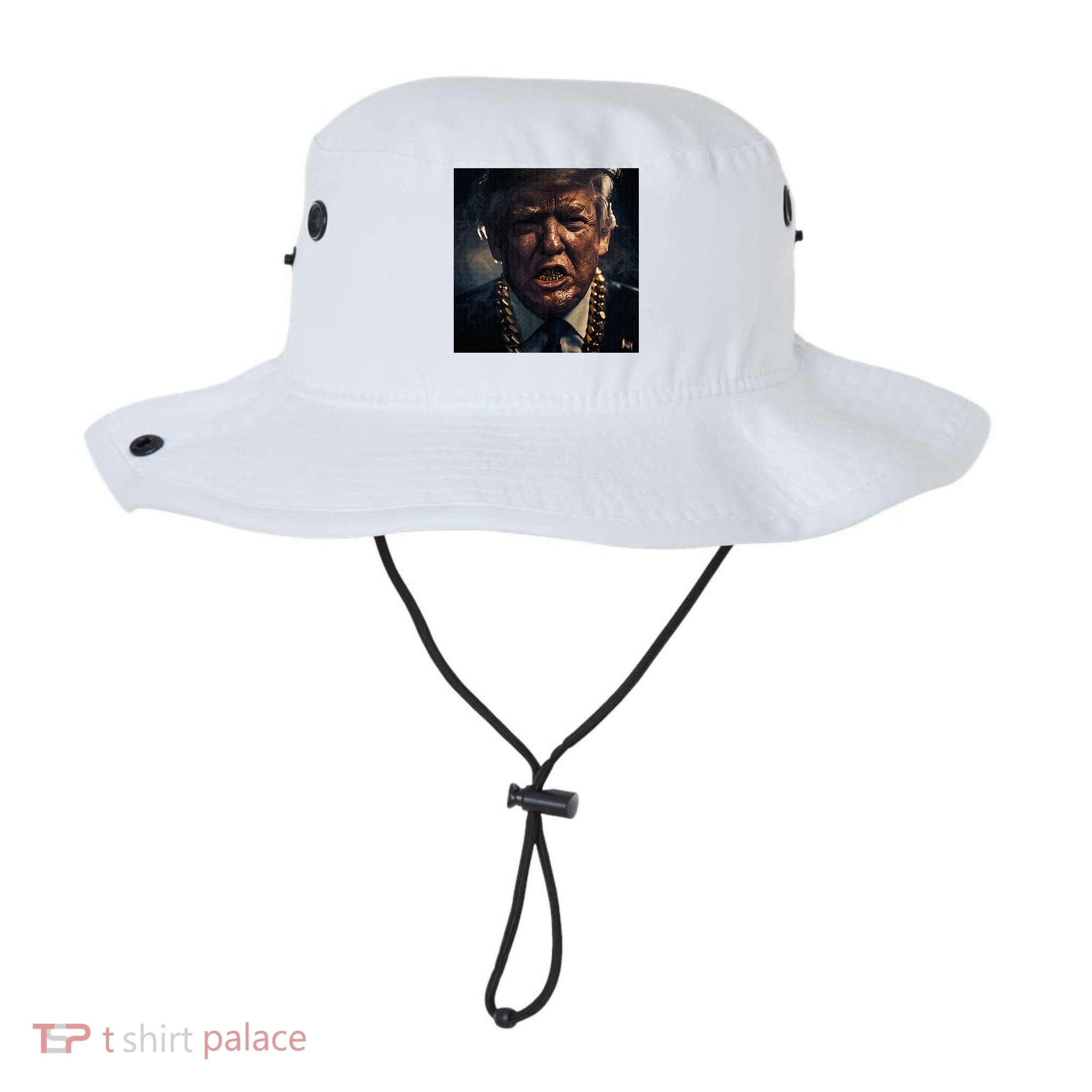 Donald Trump Gold Grillz Bucket Hat